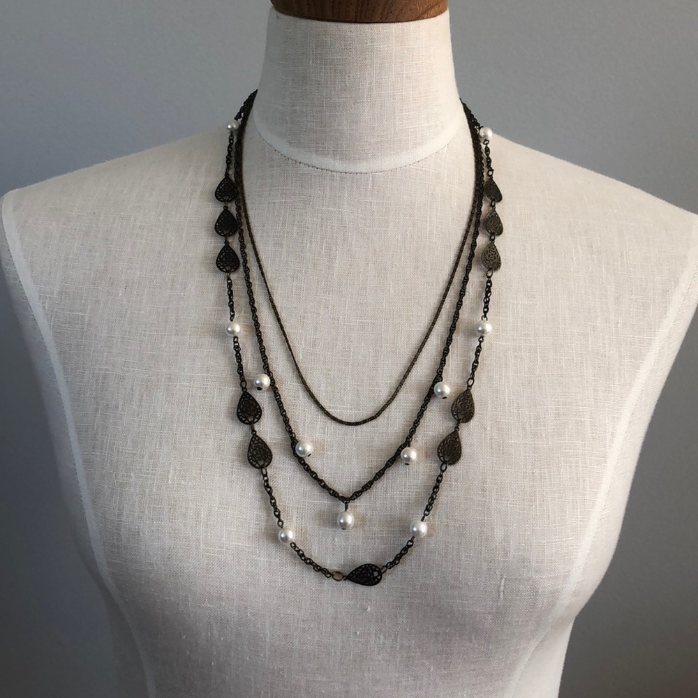 The Limited 3-Strand Pearl Necklace